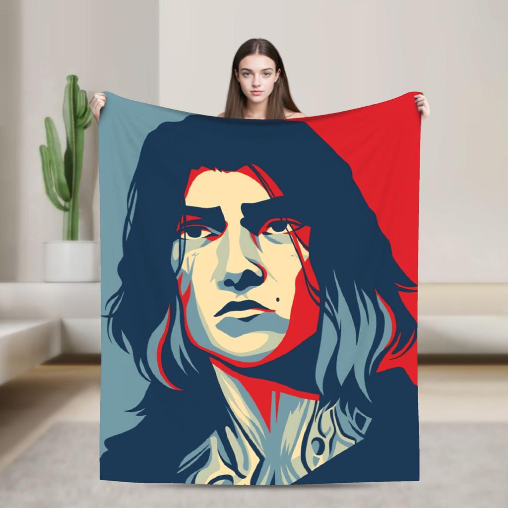 Arcane Soft Blanket Viktor Game Anime Jinx Jayce Caitlyn Jesus Sevika  Camping Plush Throw Blanket Home Decor Sofa Bed Cover