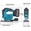 3500rpm Cordless Electric Curved Saw 750w Rechargeable Electric Jig Saw Woodworking Cutting Power Tool For Makita 18v Battery