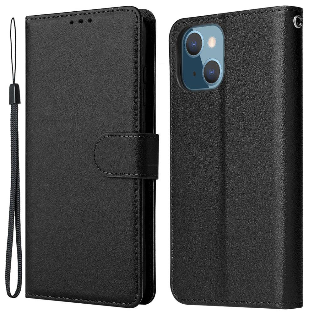 For iPhone 13 Mini Case PU Leather Phone Cover with Card Slots Wallet