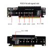 PCIE4.0 X16 To X8+x4+x4 Splitter Expansion Card 2X M.2 NVME SFF-8639 SSD Adapter