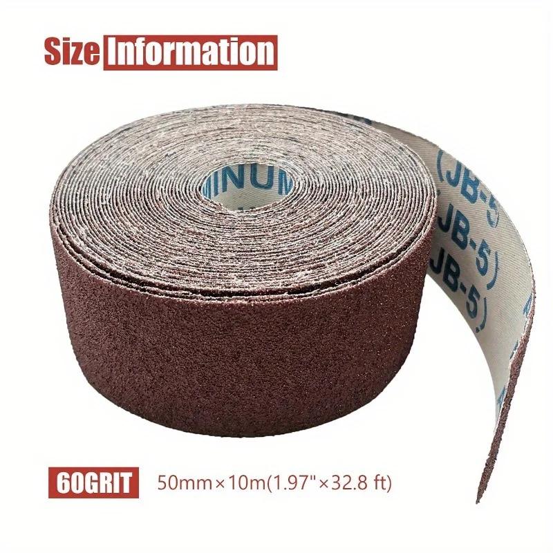 60-600 Grit Sandpaper Roll 2" X 32.8 Feet Emery Cloth Roll Abrasive Sand Paper Roll for Wood Furniture Metal