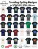 Herre Sykkel T-skjorte Valg av Design Syklist Far Bursdag Julegave Pappa