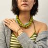 1Pcs Charms Chunky Jewelry Bohemian  Casual Dopamine Resin Bead Necklace Suitable For Women Daily Vacation Wear