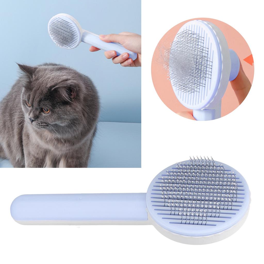 Cat Brush Professional Round Thick Needle Massage Function Pet Grooming Brush for Cats Dogs Pets