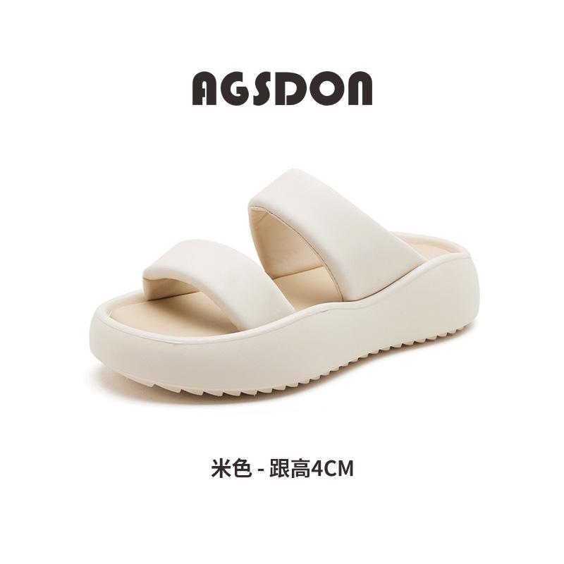 

Augustine soft-soled slippers women s summer wear 2025 new French fashion sandals one pedal beach sandals 40