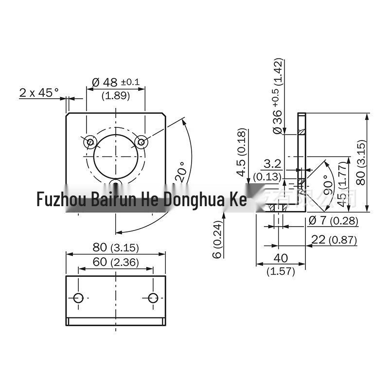 BEF-WF-36 Sick Sensor Mounting Bracket 2029164 - New, Original, In Stock
