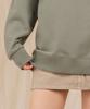 Ellamo Terry Basic Plain Oversized Sweatshirt [Green]