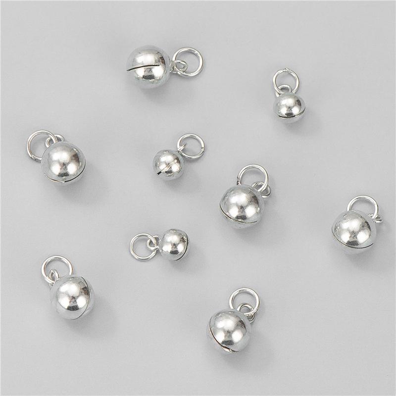 Sterling Silber S925 Kleiner Glockenanhänger für DIY-Schmuckherstellung