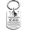 Unisex Stainless Steel Keychain Gift for Weddings, Anniversaries, Valentine's Day, and Friendship