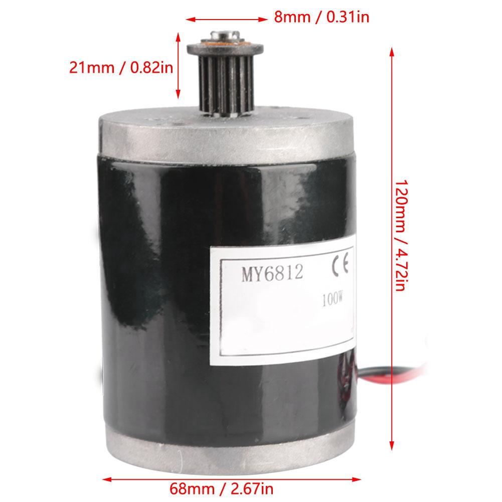 100W Metal Brushed Motor for Small Surf Electric Scooter 24V