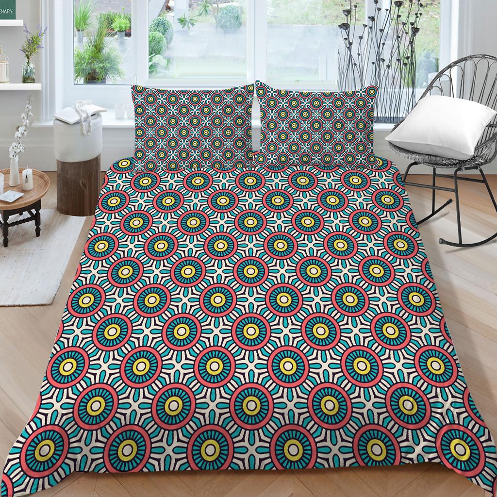 3D Bohemian Home Bettwäsche Bettbezug Luxus Bettwäsche Set Bettbezug Kissenbezug Blatt/Doppelbett in voller Größe 2/3-teilige Schlafzimmerdekoration