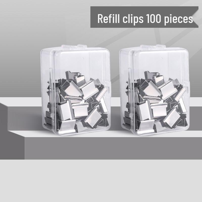 Push Clip Folder: Stationery Test Paper, Student Clip, Office File Binder, Book Fixer.