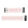 Silicone Smart Watch Strap Size Adjustable Metal Buckle 2 Colors Watch Band for COROS Vertix 2 White Red