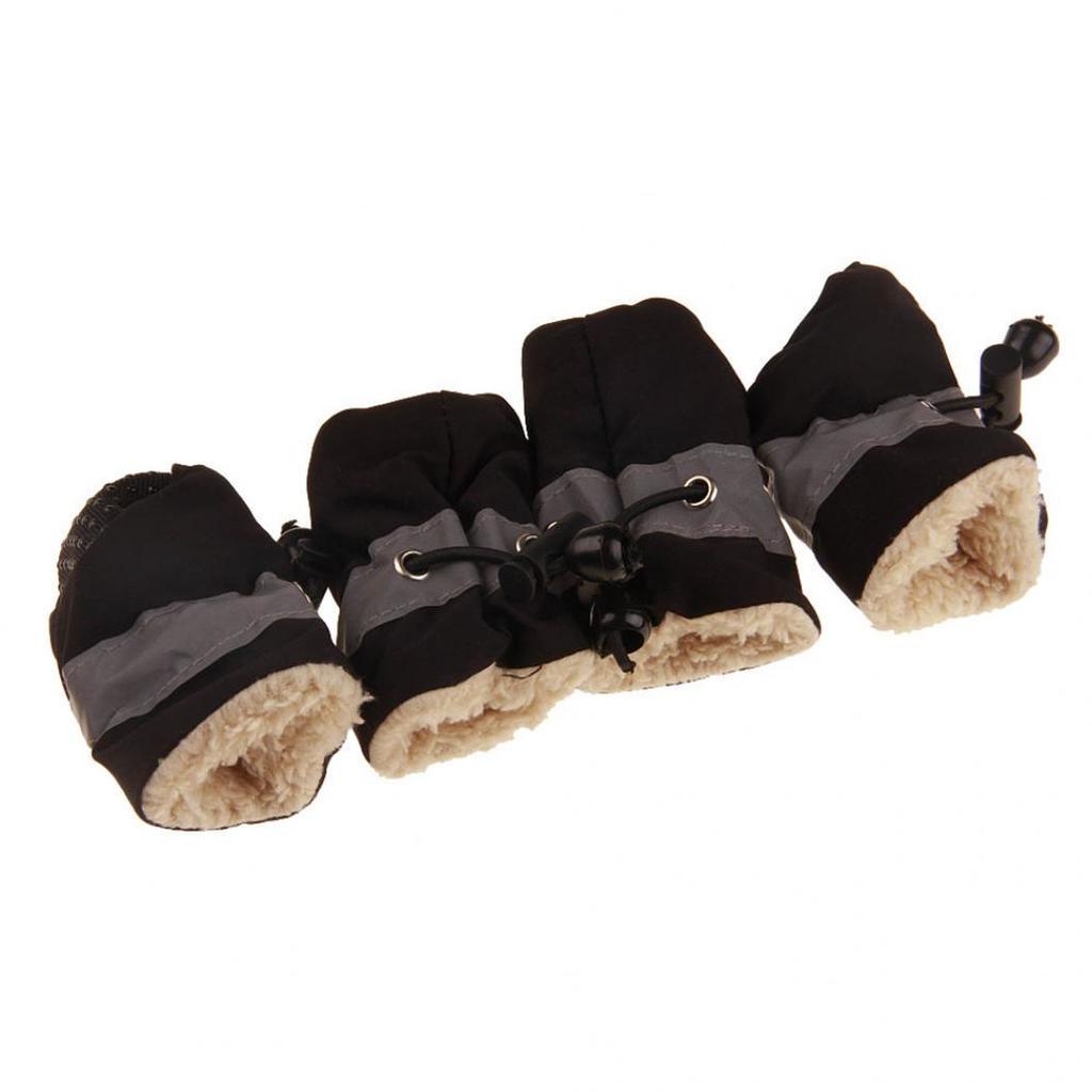Buy 4Pcs/Set Dog Cat Winter Warm Rain Boots Protective Pet Sports Anti