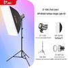 Kit de Iluminação LED RGB JINBEI EF-120C para Fotografia com Softbox