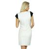 Bimba Women Black and White Bodycon Dress Rayon Knee Length Dress