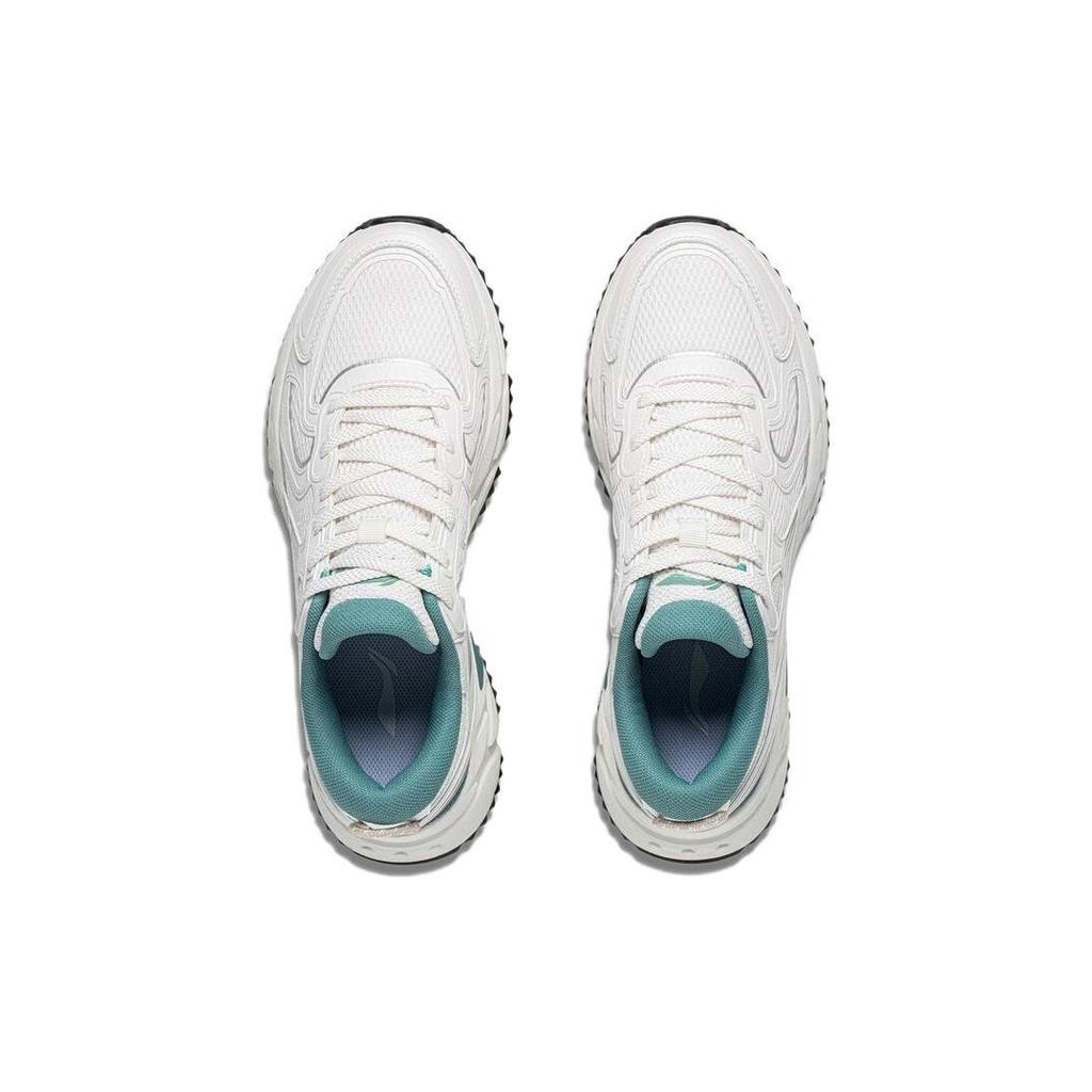 Li Ning Shiguang Retro Reflective Fabric Synthetic Leather Non-Slip Wear-Resistant Breathable Low-Top Running Shoes Men Sneaker ARXT007-2