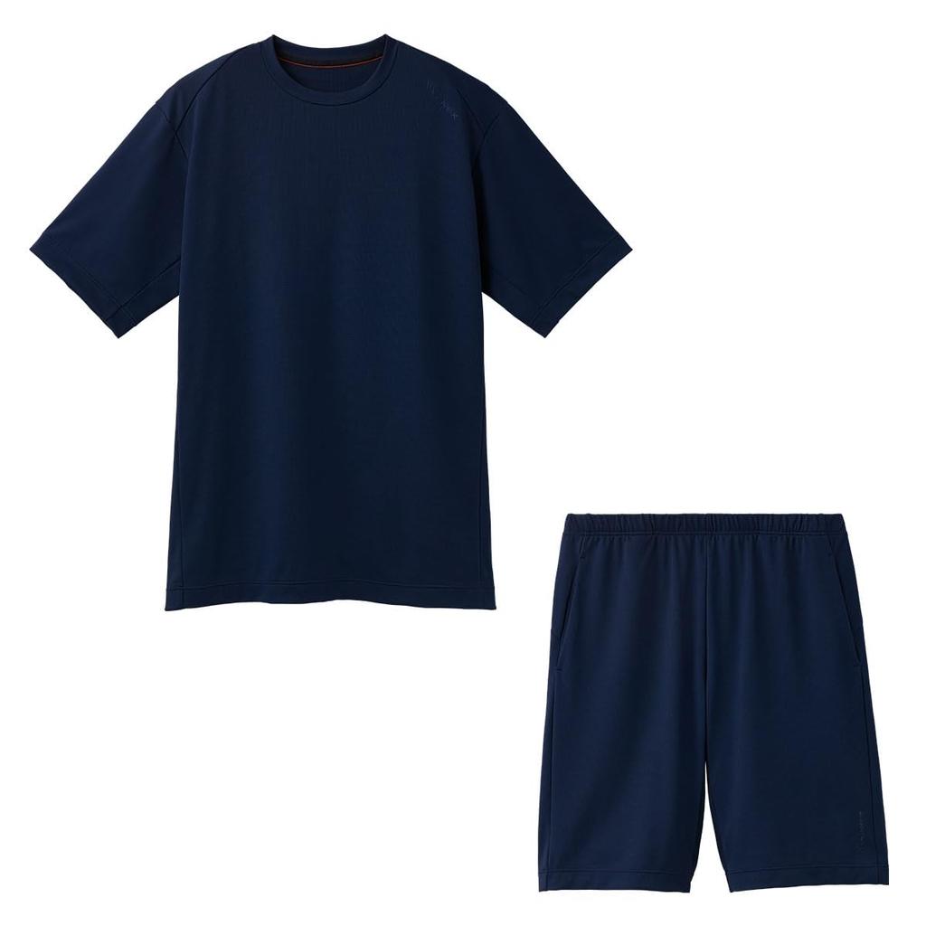 Venex Standard Recovery Wear Set Medical Short Sleeve Top and Size L Men's Dry+ (General Devices), Pants, Navy,