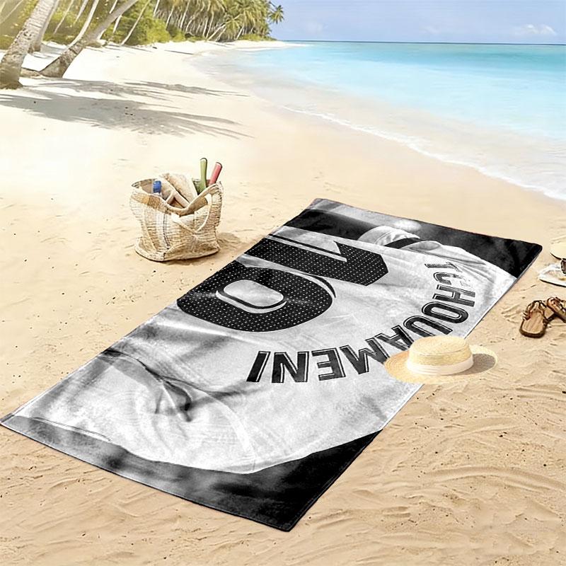 Aurelien Tchouameni Print Beach Towel, Large Soft Quick Dry Towel for Beach Camping Swimming