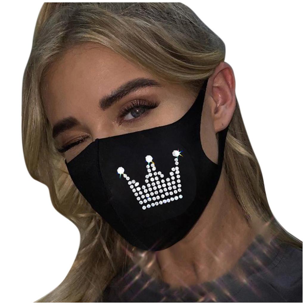 Kvinnor Återanvändbar Utomhus Borr Andningsbar Mode Isbomull Vindtät Mask