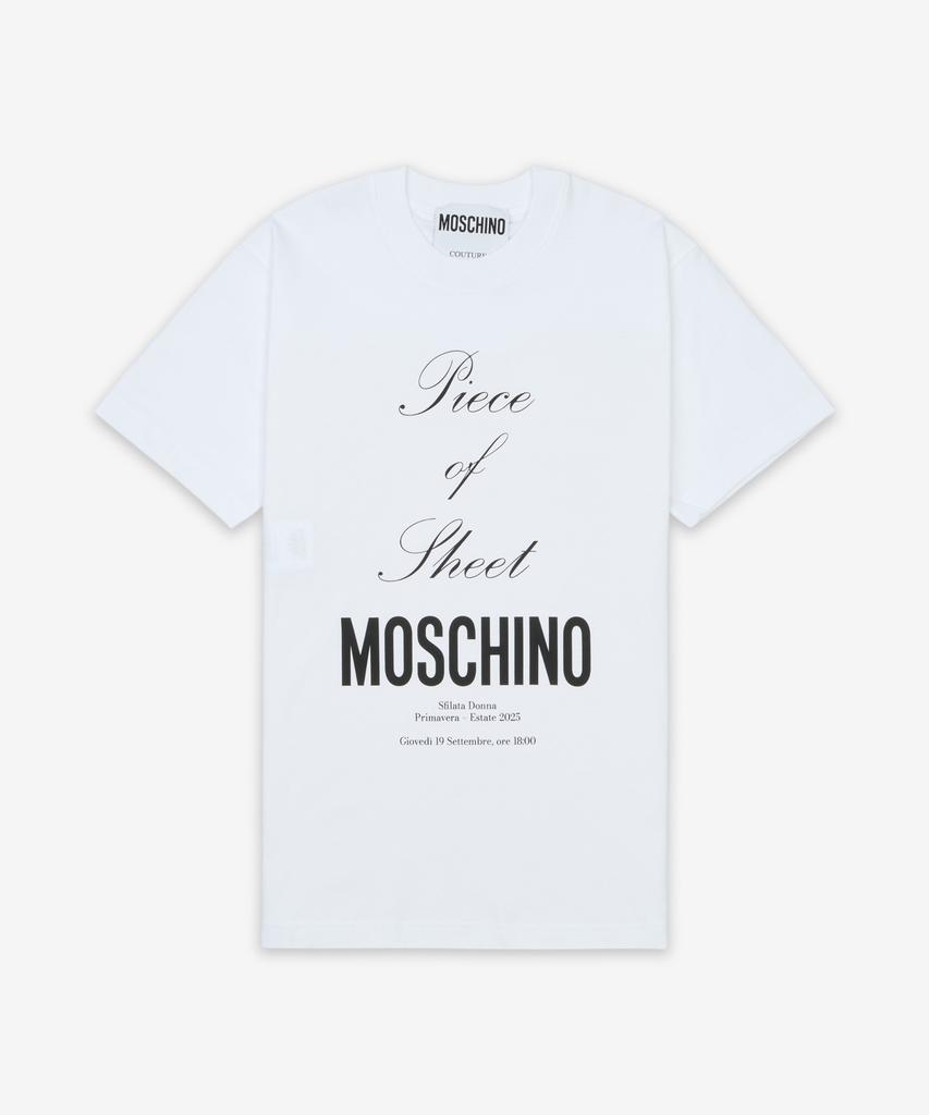 MOSCHINO Piece Of Seat T-Shirt - White / Aef251Dj071704411001