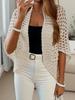 European Knit Short Sleeve Shawl Cardigan