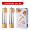Starry Sky Wooden Pepper Mill - Transparent Acrylic Manual Grinder for Sichuan Pepper, Black Pepper, Sea Salt, and Rose.