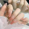 Huan Huan Ganlu Temple Ice Clear Nude Whitening Wearable Nail Art Detachable Nails