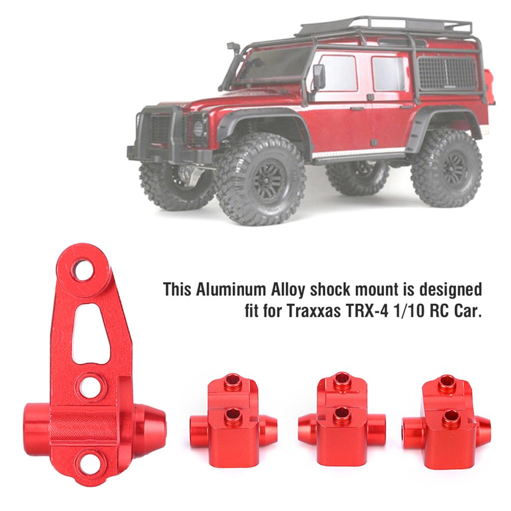 Aluminum Alloy Front Rear Axle Lower Shock Mount Fit for Traxxas TRX 4 1 10 RC Car