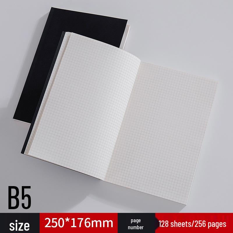 A5 Kraft Paper Notebook: Blank/Lined, B5 Notepad, Foldable Sketchbook for Students