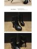 Women's Korean Style Platform Stiletto Ankle Boots - Versatile Autumn/Winter Cotton High Heels