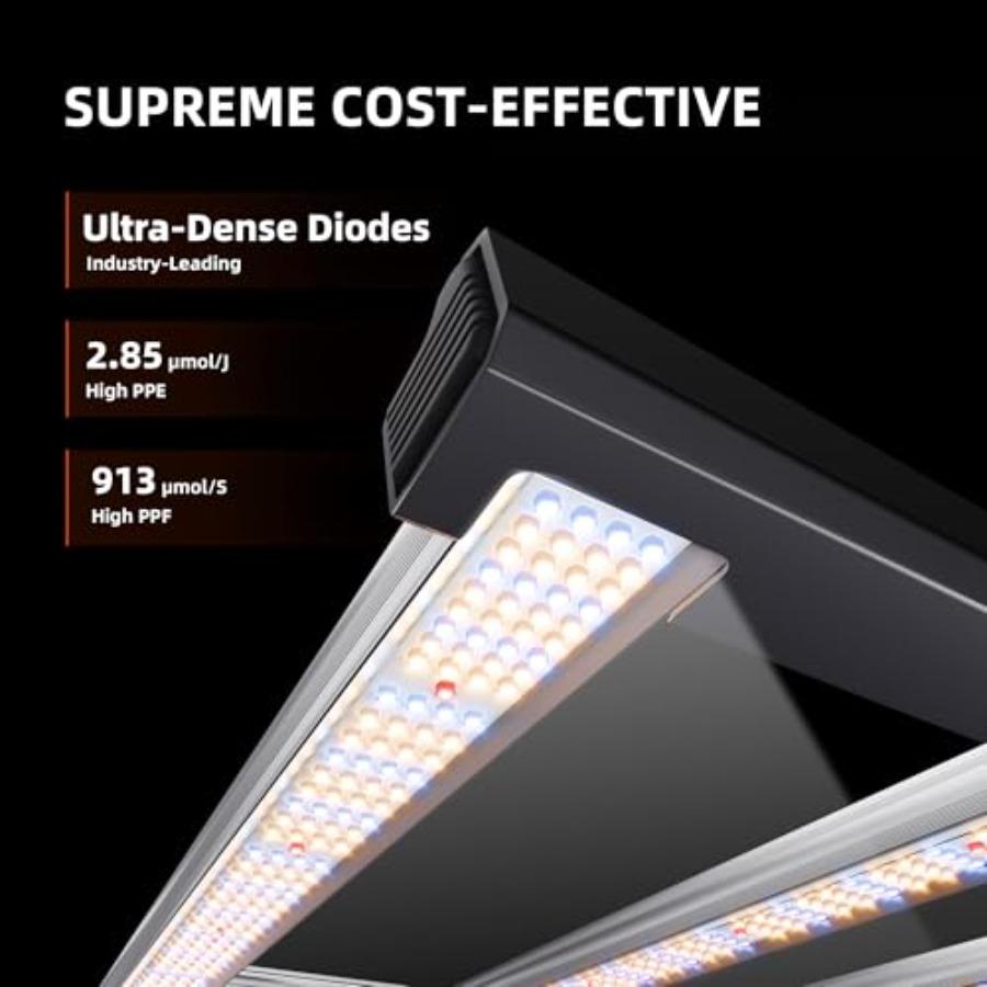G4500 320W 2x4 Coverage LED Grow Lights Full Spectrum Dimmable Bar Style Indoor Plant Growing Lamp with Upgraded Smart App Cont