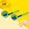 Powdered Milk Measuring Spoon 2Pcs Mess-Free Funnel Scoop Sliding for Protein Powder Coffee Spill-free Ingredient & No-Spill Long Handle Supplement
