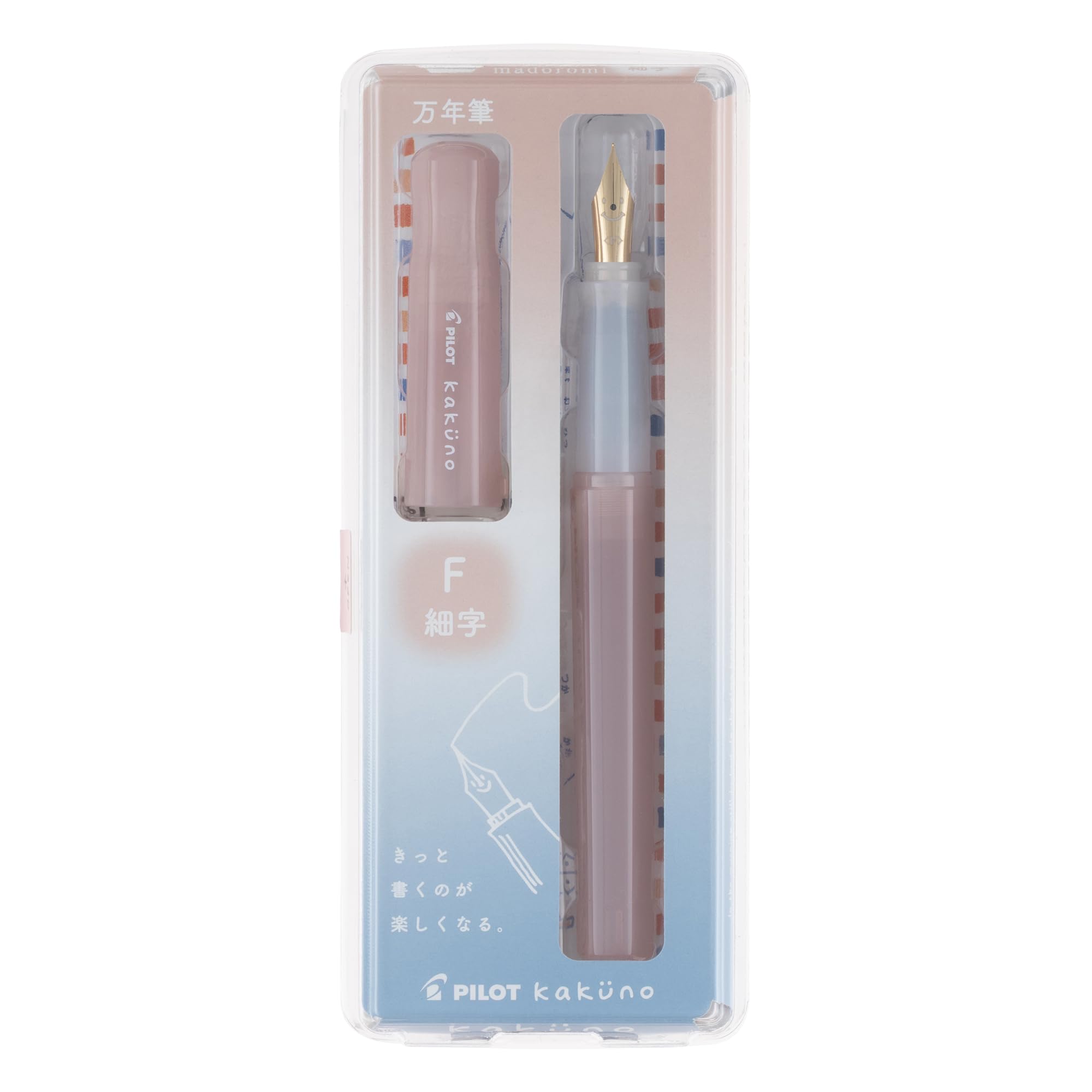 PILOT Kakuno Madoromi Color Fine Nib Madoromi Pink PFKA1MDPF
