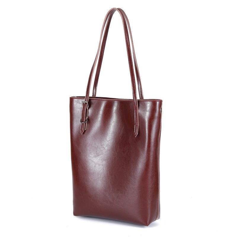 

Wind shoulder bag cowhide handbag plus retro portable tote bag 28X15x35x Adjustable shoulder strap 50 бордовий