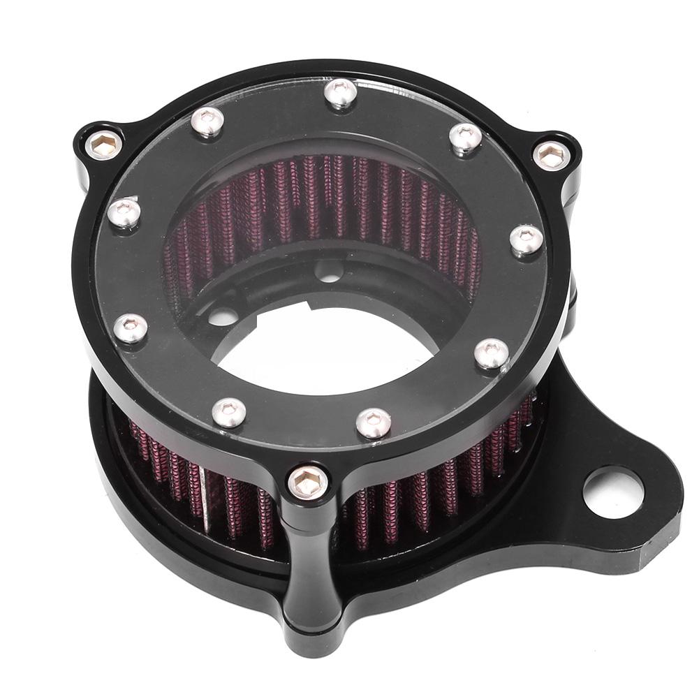 Motorcycle Black CNC Air Cleaner Intake System Filter Kit For Harley Sportster Iron XL 883 1200 72 48 1988-2022