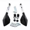 Pentagonal CNC Universal Motorcycle Rearview Reflective Mirror - Personalized Design, Hot Sale Reversing Assist.