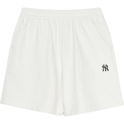 MLB New York Yankees Casual Shorts Unisex White 3ASPB1153-50IVS