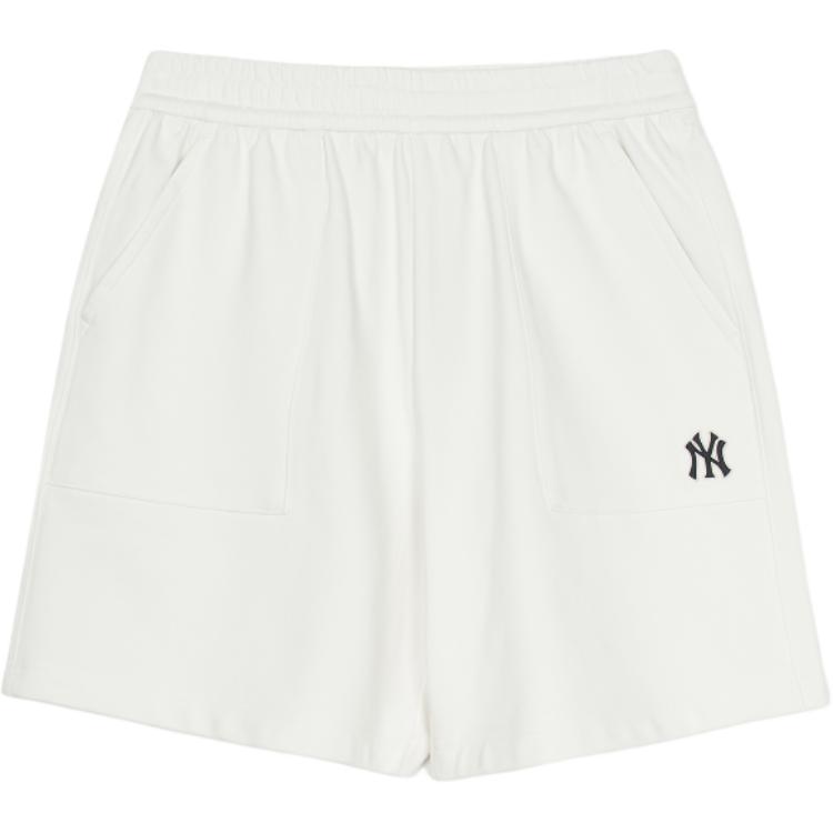 New MLB New York Yankees Casual Shorts Unisex White 3ASPB1153-50IVS