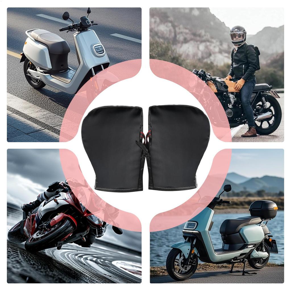 Bike Handlebar Mitts Windproof Cold Weather Gloves Waterproof Hand Muffs For Motorcycle Riding Mountain Biking Road Cycling