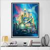 Disney Diamond Painting The Little Mermaid Atlantis Castle Cross Sectional Artwork 5D Diamond Painting Art Embroidery Cross-Stitch Room Decoration