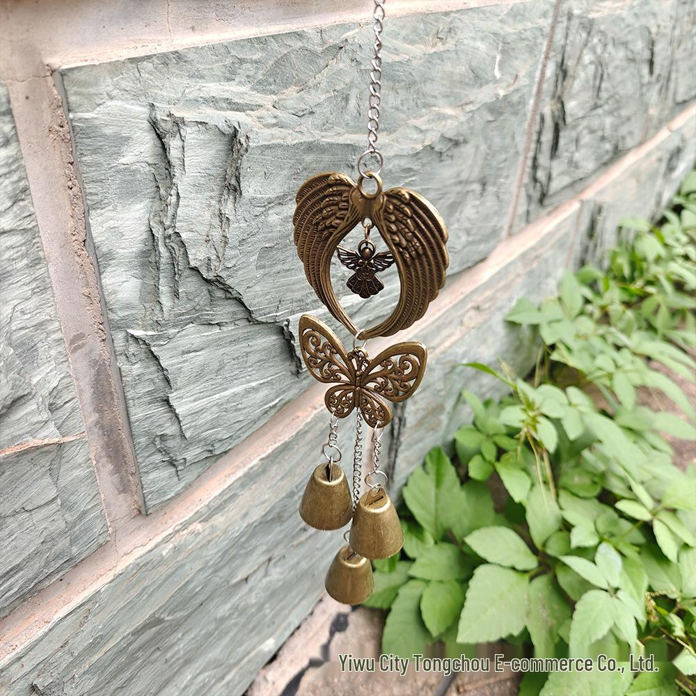 Lucky Angel Butterfly Bell Pendant - Home & Garden Wind Chime Ornament
