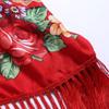 Vintage İşlemeli Polyester Eşarp - Dışarı Çıkmak İçin Nefes Alabilen Dekoratif Şal, Narin İşleme İşçiliğiyle Rüzgar Geçirmez