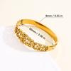 1Arabic luxury style stainless steel piece18K The gold-plated delicate hollow bracelet features exquisite Arabic-style hollow patterns, elegantly