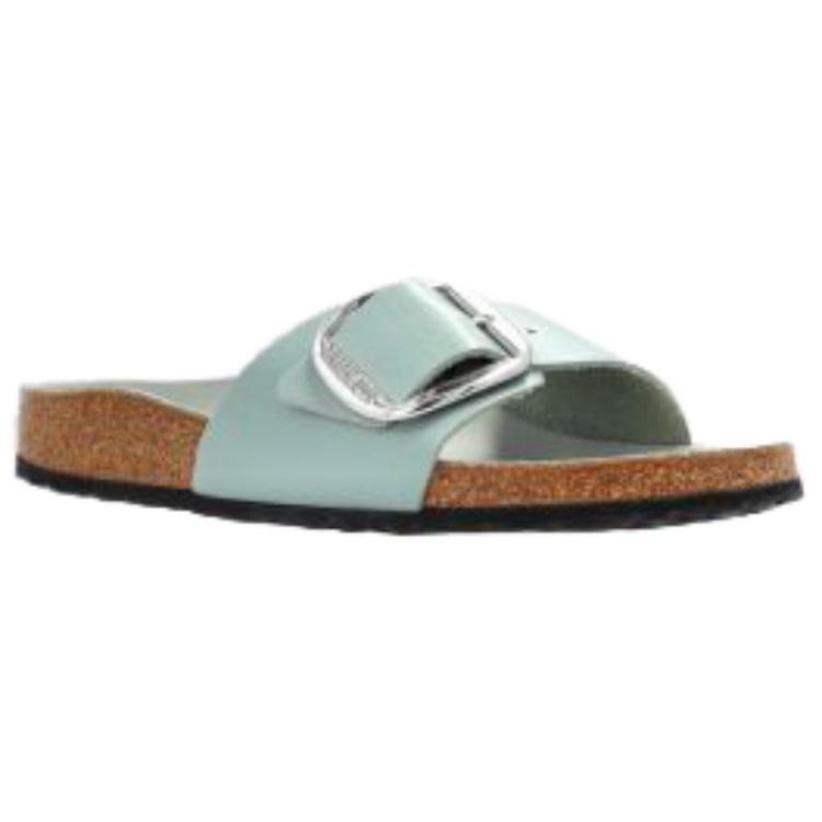 Birkenstock Madrid Big Buckle Rubber Abrasion Resistant Abrasion Resistant Slide Slippers Women's Green 1031788