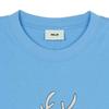 New MLB SS24 Set-in Sleeve T-Shirt Unisex Light Blue 3ATSQ0141-07BLL