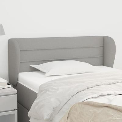 Vidaxl Zagłówek Uszak, Jasnoszary, 93X23X78/88 Cm, Tkanina