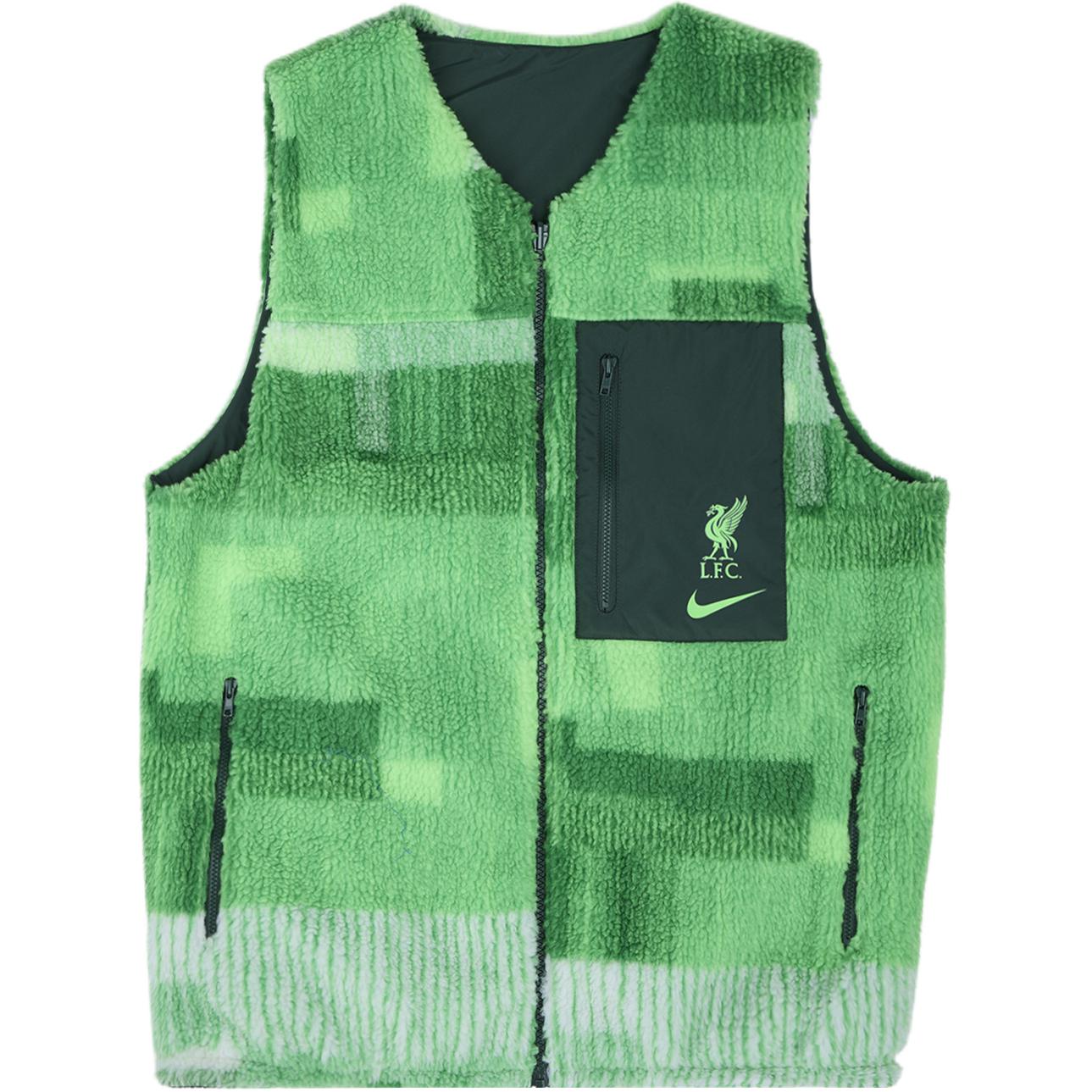 

Теплый флисовый жилет с вышитым логотипом Nike, мужские жилеты Impact-Green FB2118-100 S