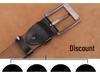 Men's Genuine Leather Casual Belt with Pin Buckle - Full Cowhide Waistband