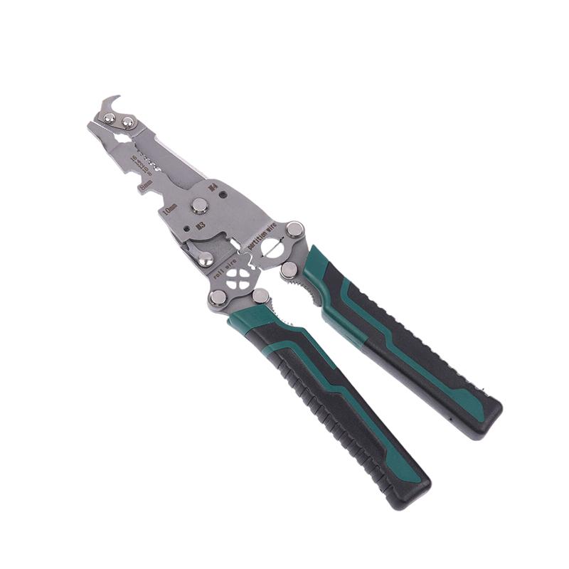 

1Pc Crimper Cable Cutter Pliers 18 In 1 Foldable Wire Stripper Upgraded Multifunctional For Wire Stripping Shearing Cutting Tool